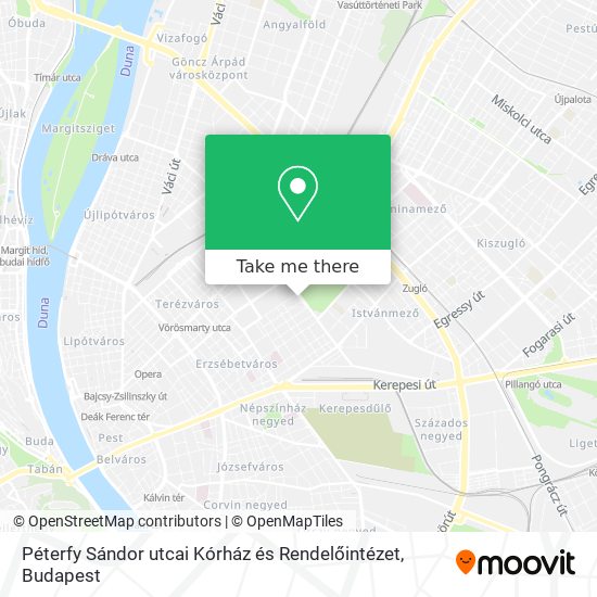 Péterfy Sándor utcai Kórház és Rendelőintézet map