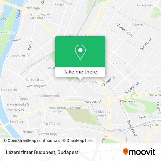 Lézerszinter Budapest map