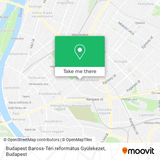 Budapest Baross-Téri református Gyülekezet map