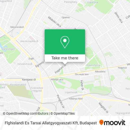 Flghislandi Es Tarsai Allatgyogyaszati Kft map