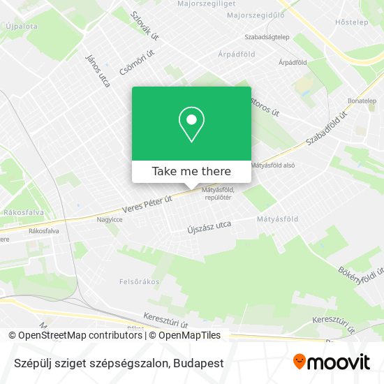 Szépülj sziget szépségszalon map