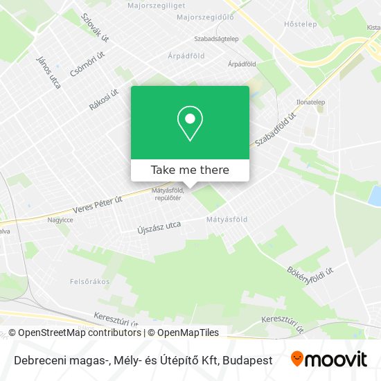 Debreceni magas-, Mély- és Útépítő Kft map