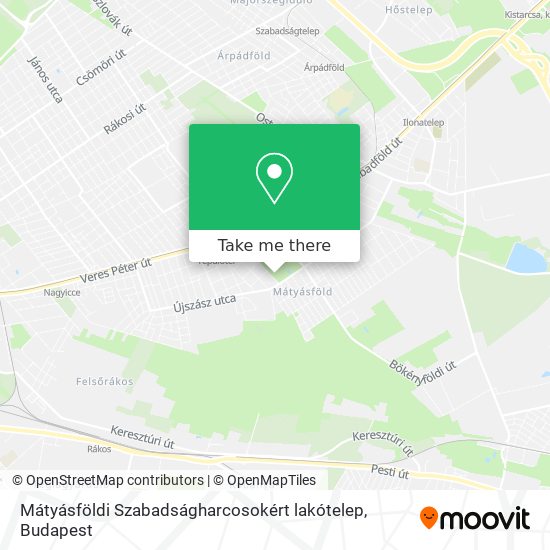 Mátyásföldi Szabadságharcosokért lakótelep map