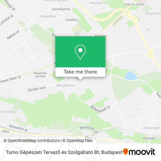 Turno Gépészeti Tervező és Szolgáltató Bt map