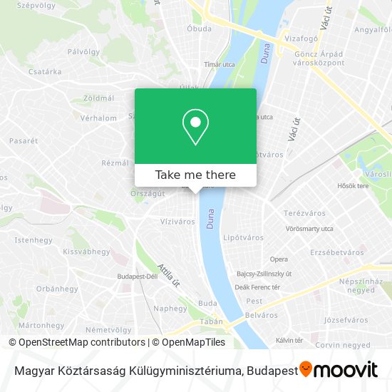 Magyar Köztársaság Külügyminisztériuma map