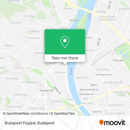 Budapest Foglyai map