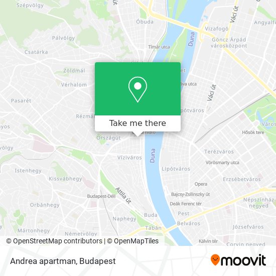 Andrea apartman map