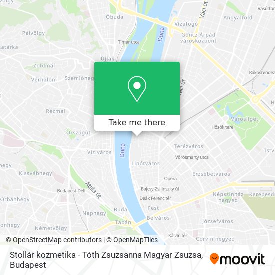 Stollár kozmetika - Tóth Zsuzsanna Magyar Zsuzsa map