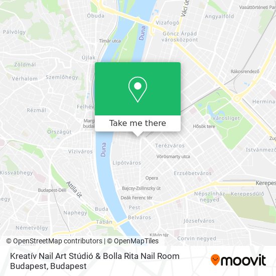 Kreatív Nail Art Stúdió & Bolla Rita Nail Room Budapest map