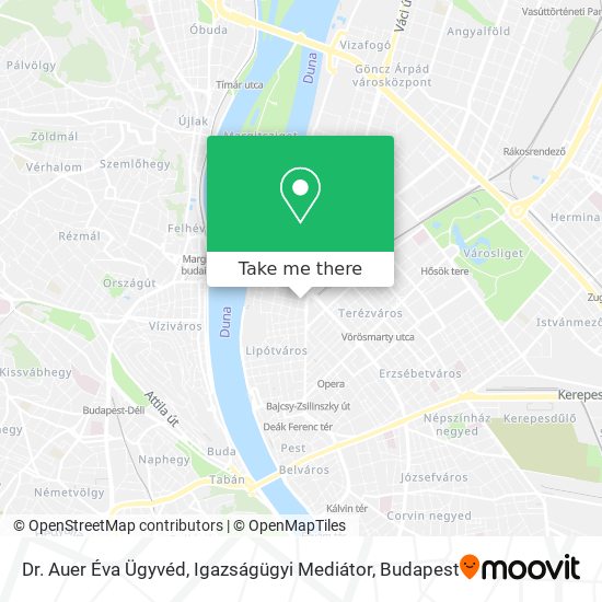 Dr. Auer Éva Ügyvéd, Igazságügyi Mediátor map