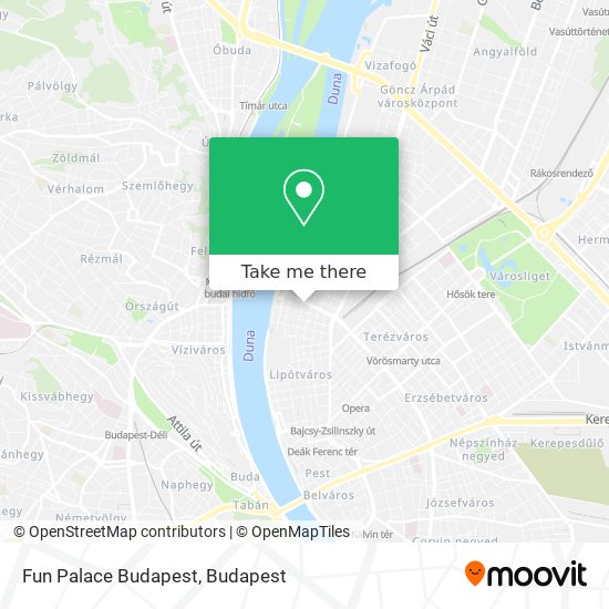 Fun Palace Budapest map