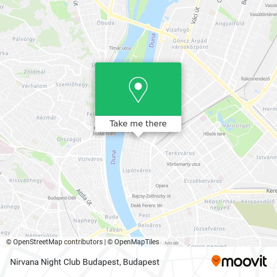 Nirvana Night Club Budapest map