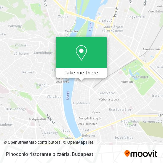 Pinocchio ristorante pizzéria map