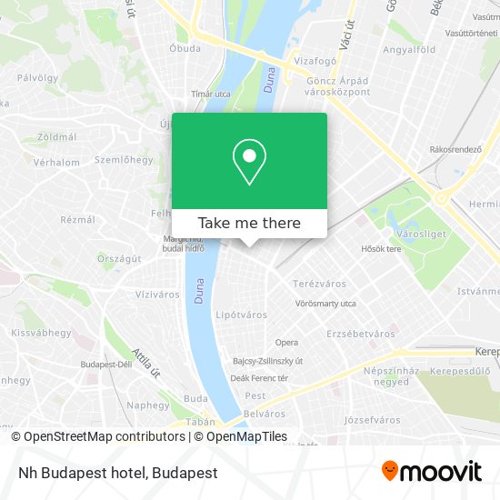 Nh Budapest hotel map