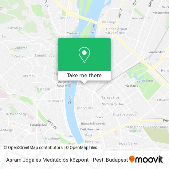 Asram Jóga és Meditációs központ - Pest map