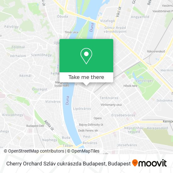 Cherry Orchard Szláv cukrászda Budapest map