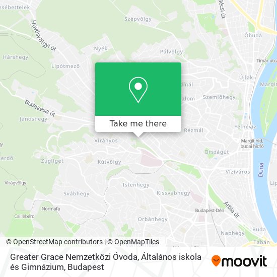 Greater Grace Nemzetközi Óvoda, Általános iskola és Gimnázium map