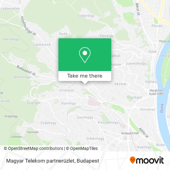 Magyar Telekom partnerüzlet map