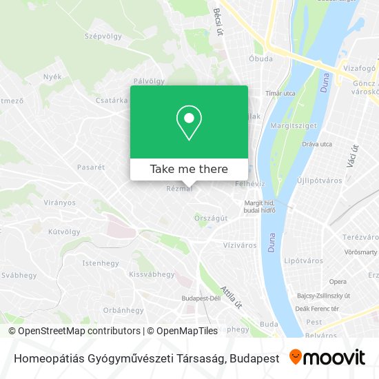 Homeopátiás Gyógyművészeti Társaság map