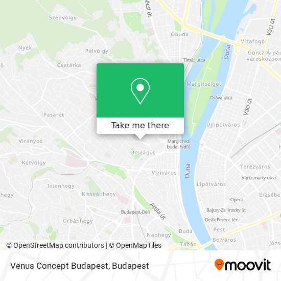 Venus Concept Budapest map