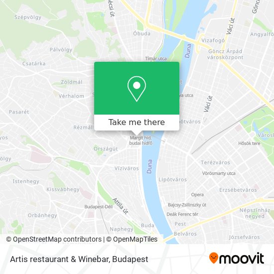 Artis restaurant & Winebar map