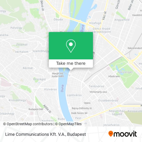 Lime Communications Kft. V.A. map