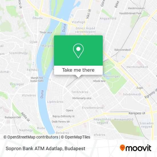 Sopron Bank ATM Adatlap map
