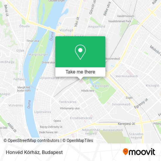 Honvéd Kórház map