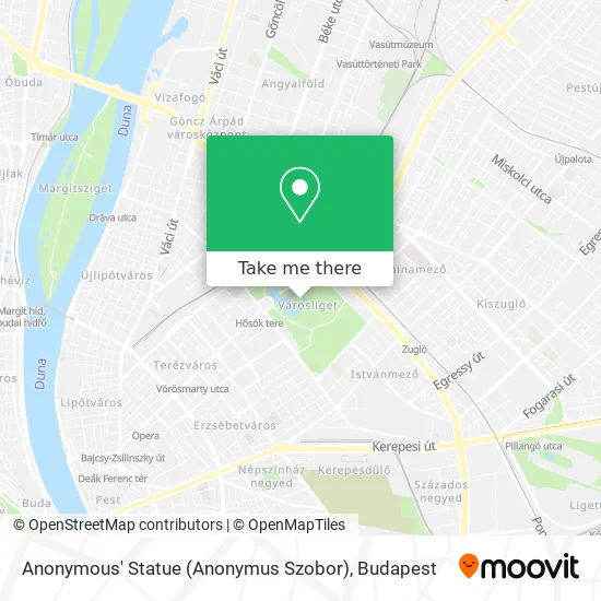 Anonymous' Statue (Anonymus Szobor) map