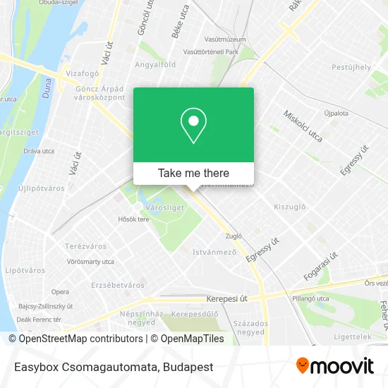 Easybox Csomagautomata map