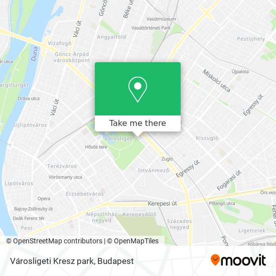 Városligeti Kresz park map