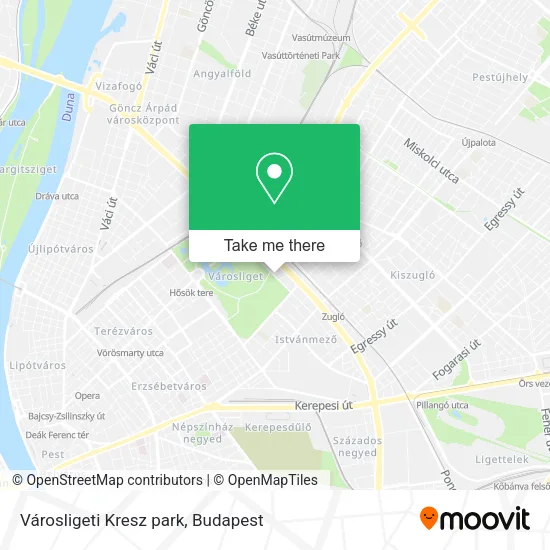 Városligeti Kresz park map