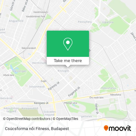 Csúcsforma női Fitness map