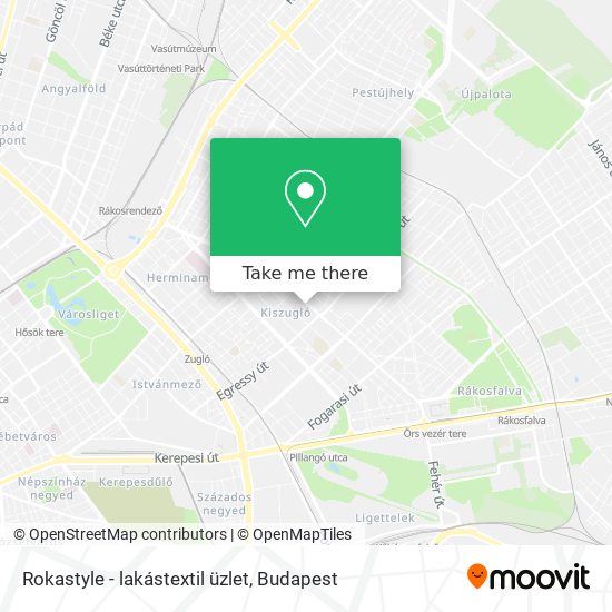Rokastyle - lakástextil üzlet map