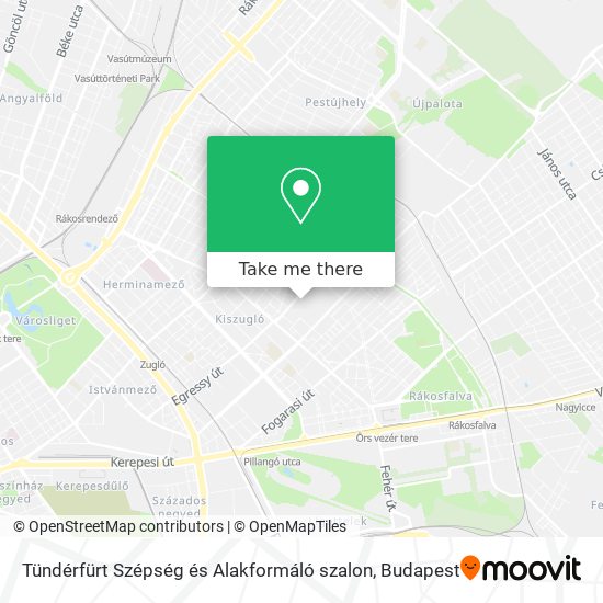 Tündérfürt Szépség és Alakformáló szalon map