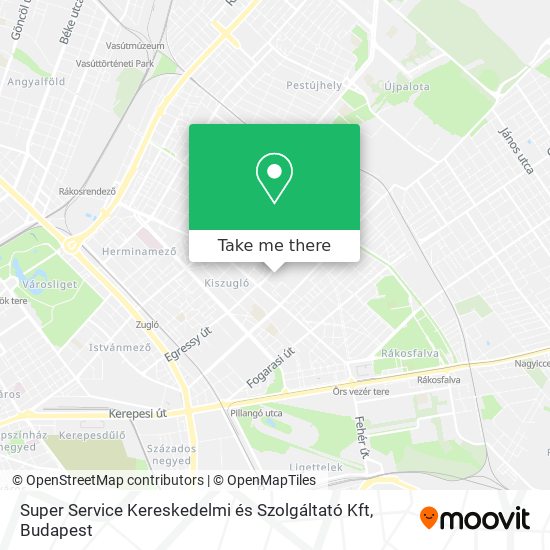 Super Service Kereskedelmi és Szolgáltató Kft map