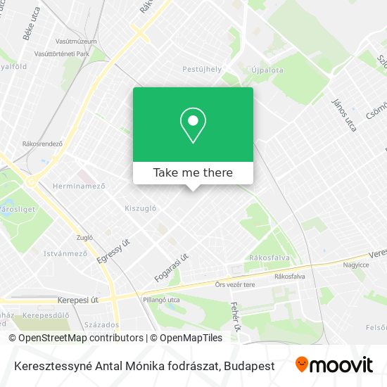 Keresztessyné Antal Mónika fodrászat map