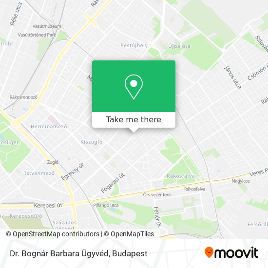Dr. Bognár Barbara Ügyvéd map