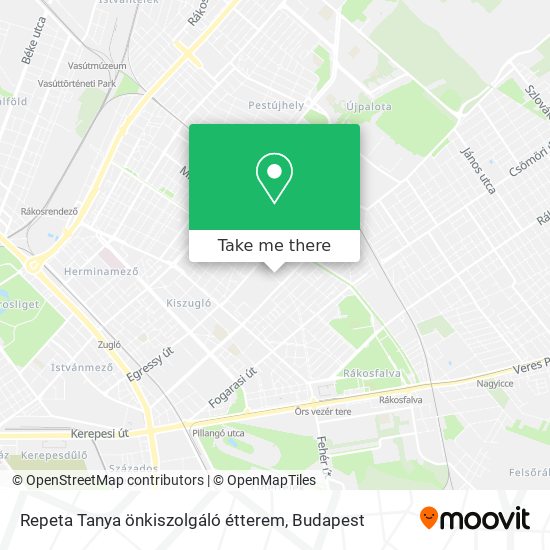 Repeta Tanya önkiszolgáló étterem map