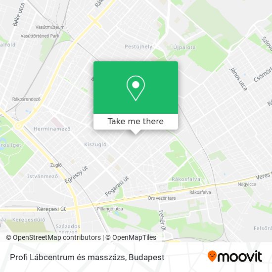 Profi Lábcentrum és masszázs map