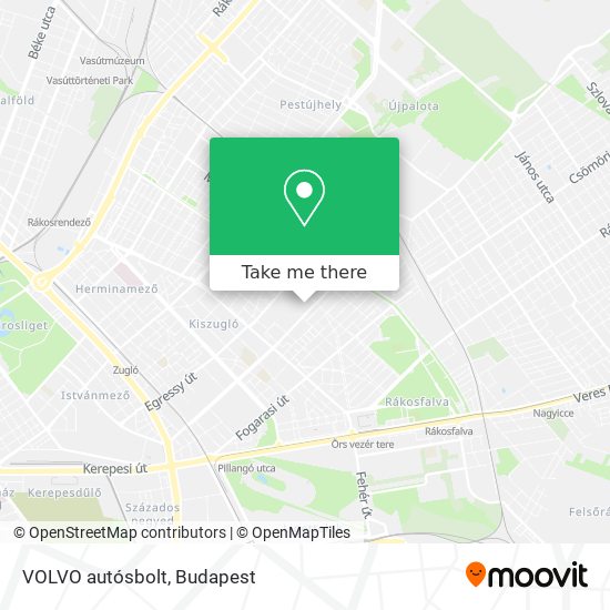 VOLVO autósbolt map