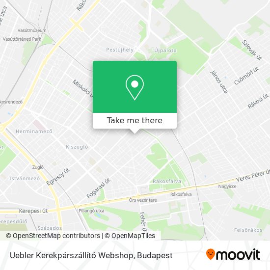 Uebler Kerekpárszállító Webshop map