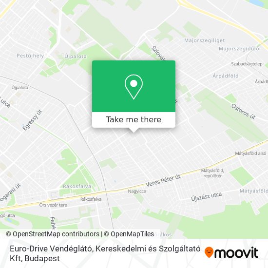 Euro-Drive Vendéglátó, Kereskedelmi és Szolgáltató Kft map