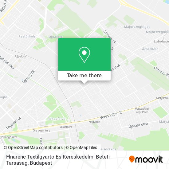 Flnarenc Textilgyarto Es Kereskedelmi Beteti Tarsasag map