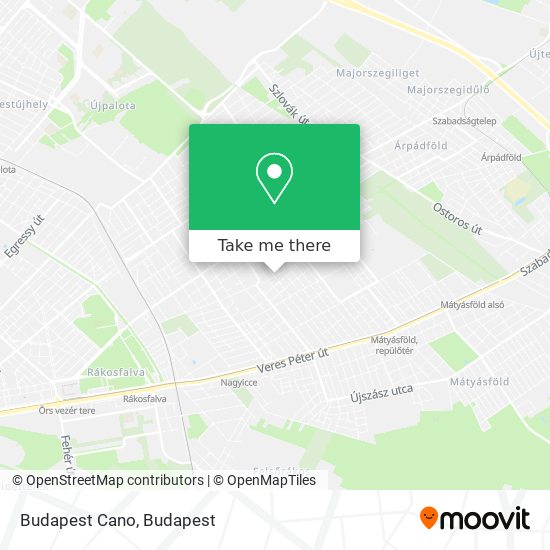 Budapest Cano map