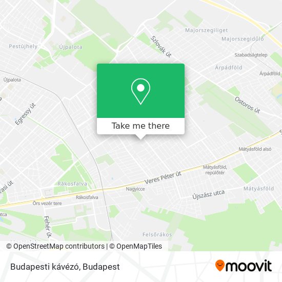 Budapesti kávézó map