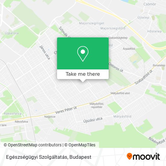 Egészségügyi Szolgáltatás map