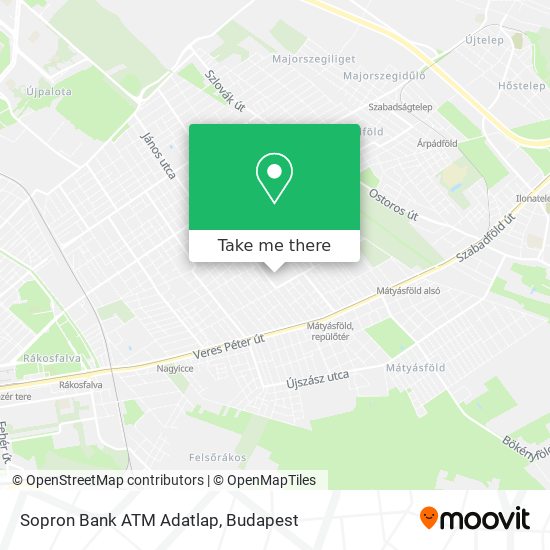Sopron Bank ATM Adatlap map