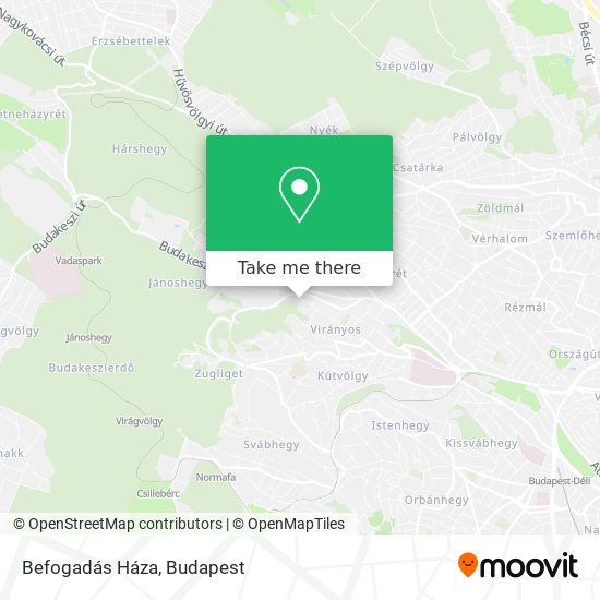 Befogadás Háza map