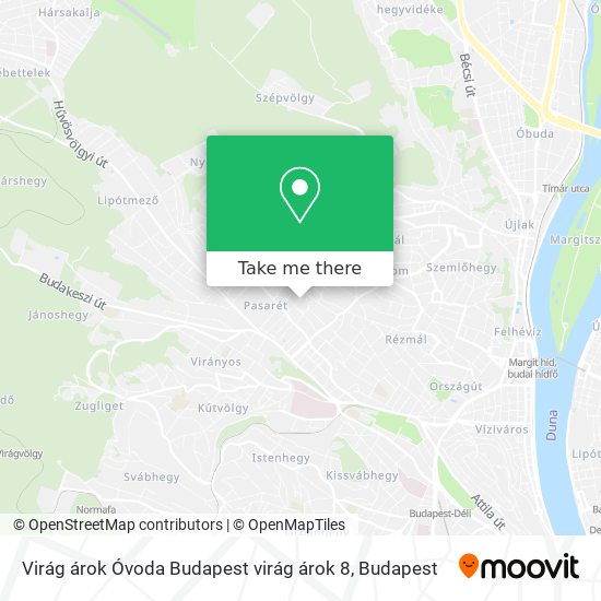 Virág árok Óvoda Budapest virág árok 8 map